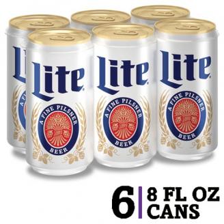 Miller Lite 6pk Cn 8oz 533 (6 pack 8oz cans) (6 pack 8oz cans)