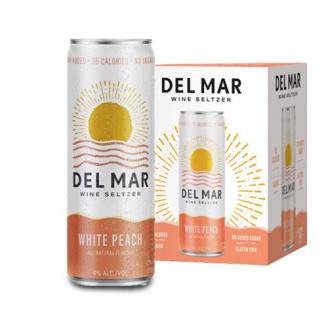 Del Mar Wine Seltzer - White Peach Hard Seltzer (4 pack cans) (4 pack cans)
