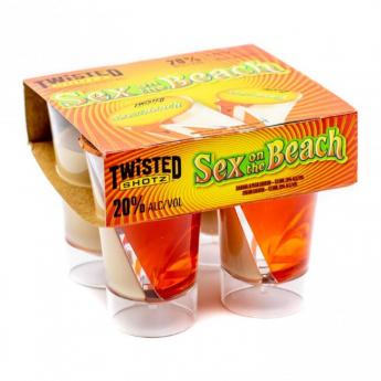 Twisted Shotz - Sex On The Beach Shots Liqueur (100ml 4 pack)