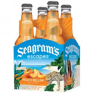 Seagram's - Escapes Peach Bellini (Fuzzy Navel) (4 pack bottles)