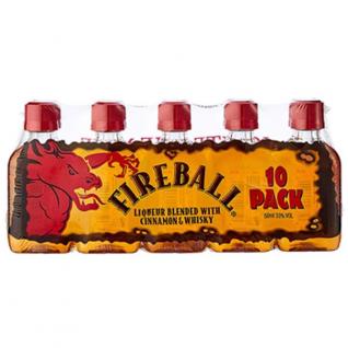 Fireball Mini 10pk 00 (10 pack bottles)