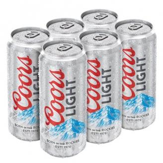 Coors Brewing Co - Coors Light (6 pack 16oz cans) (6 pack 16oz cans)