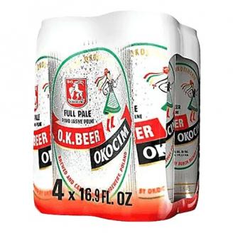 Okocim - O.K. Beer Pale Lager (4 pack 16oz cans) (4 pack 16oz cans)