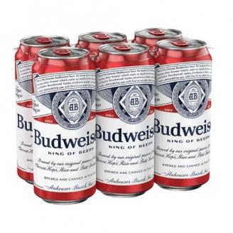 Anheuser-Busch - Budweiser (6 pack 16oz cans) (6 pack 16oz cans)