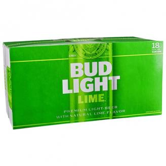 Bud Light Lime 12oz Can 18pk 1pk (18 pack 12oz cans) (18 pack 12oz cans)